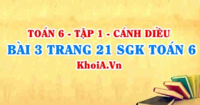 Bài 3 trang 21 SGK Toán 6 tập 1 Cánh Diều